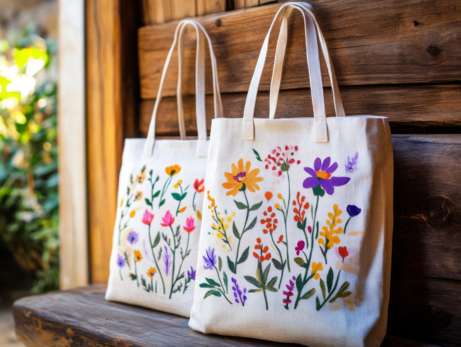 Baskılı Ham Bez Çanta - Baskılı Poşetcim